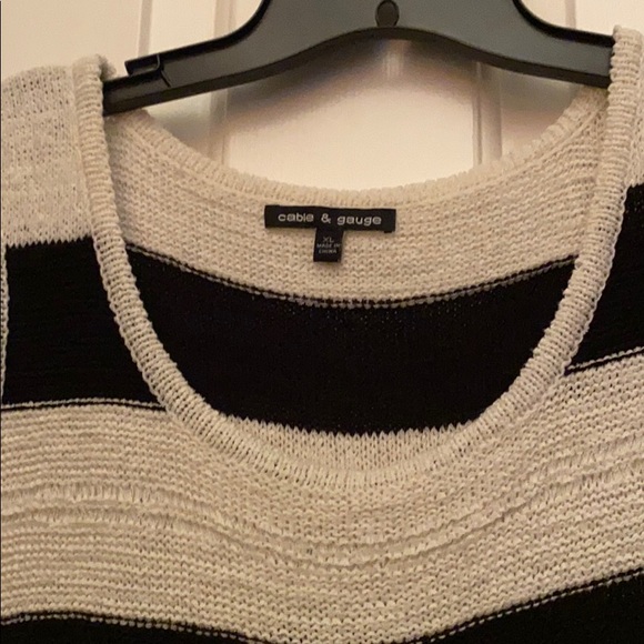Cable & Gauge XL sleeveless sweater - Picture 3 of 7